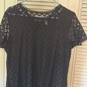 Isaac Mizrahi Live! Black Lace Dress